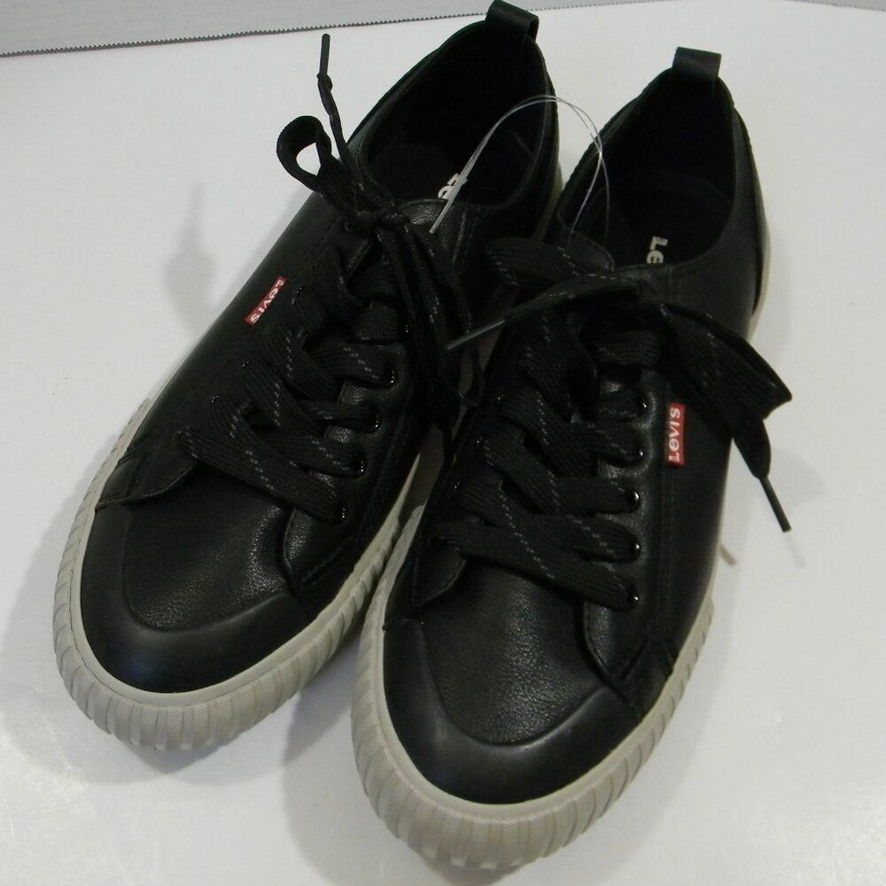 Levi's Black Faux Leather Sneakers NWOT